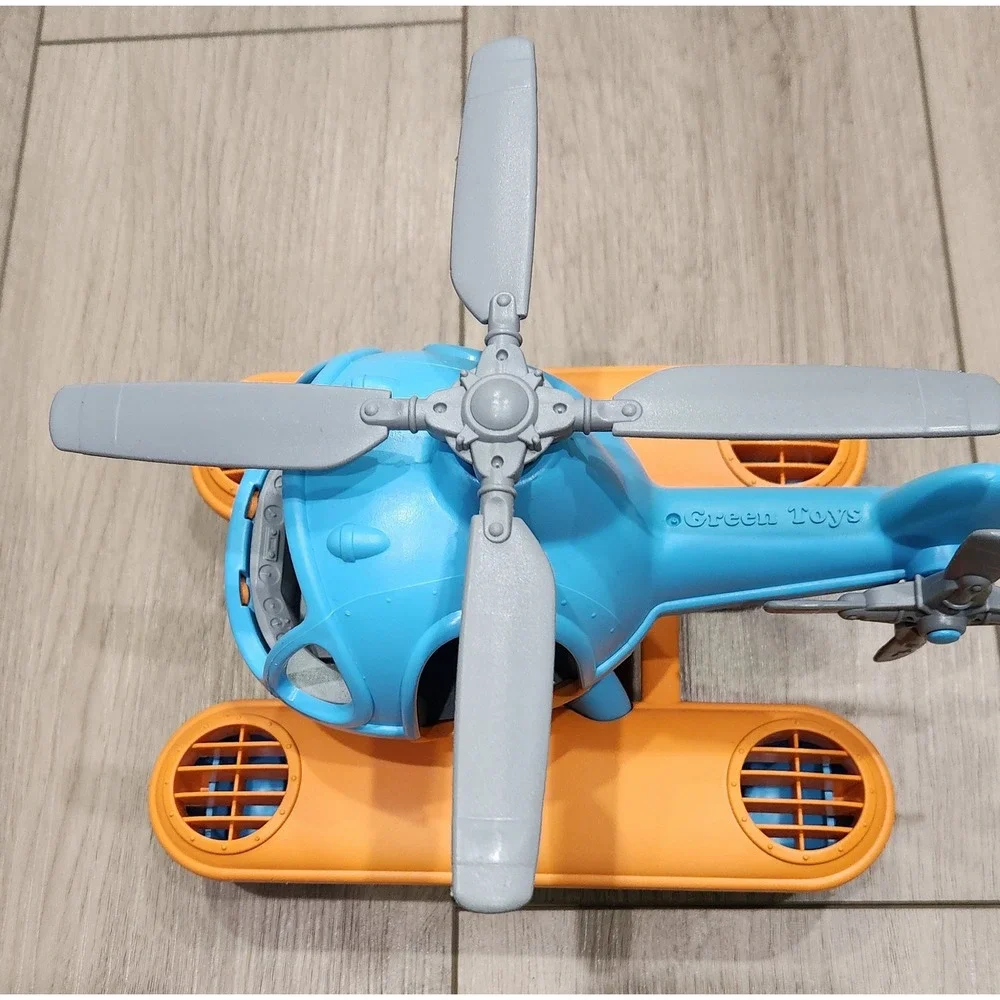 Green Toys Airplane & Seacopter Set Kids Toy 100% Recycled‎ Plastic Made in USA